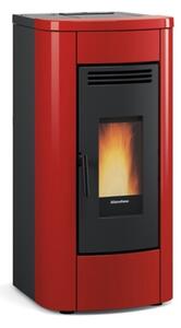 Stufa a pellet ventilata Klaudia 8,0 kW Bordeaux - Extraflame