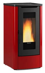Stufa a pellet ventilata Dahiana 10 kW Bordeaux - Extraflame