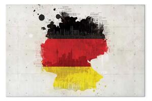 Quadro moderno Mappa della Germania
