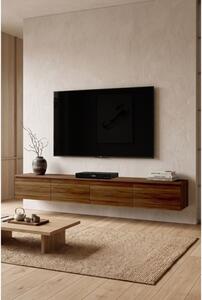 Mobile TV Sospeso 200 Cm A 4 Ante Nicole Effetto Legno Noce