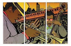 Quadro moderno Musicista jazz