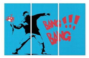 Quadro contemporaneo Bang bang! - triptych