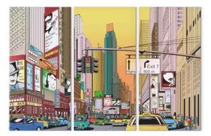 Quadro su tela Citta' di un fumetto
