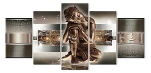 Quadro contemporaneo Buddha addormentato