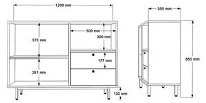 Mobile Cucina Con Vano Microonde 2 Ante 2 Cassetti Claudia Bianco