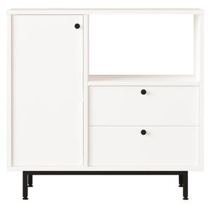 Mobile Cucina Con Vano Microonde 1 Anta 2 Cassetti Claudia Bianco