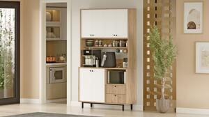 Mobile Cucina Dispensa Multiuso 120x36x205 Claudia Rovere E Bianco