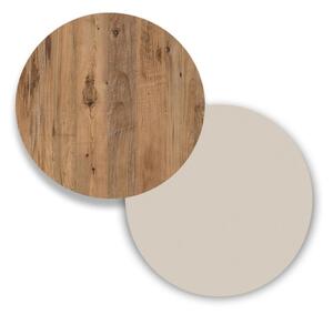 Armadio Da Ingresso Multifunzione Con Ripiani E Barra Appendiabiti Fortis Rovere E Beige