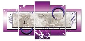 Quadro moderno Astrazione con viola