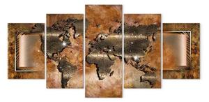 Quadro Mappa d'acciaio