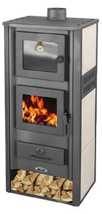 Stufa A Legna Con Forno Lucrezia 12-13 kW Beige