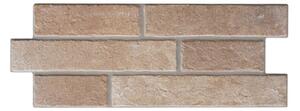 Rivestimento Effetto Muretto Mattoncini 16x40 In Gres Porcellanato Classic Red