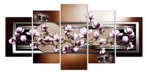 Quadro su tela Giardino zen e magnolia