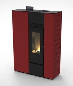 Stufa a Pellet Canalizzata C Line Air Sterope 12C 11,6 kW Bordeaux