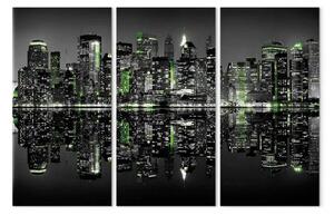 Quadro contemporaneo New York verde
