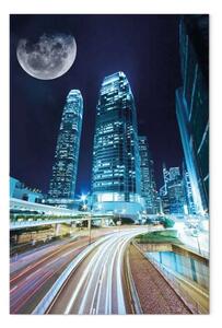 Quadro moderno Luna sopra Tokyo