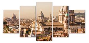 Quadro moderno Panorama di Roma - architettura della città in una giornata di sole