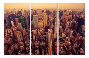 Quadro su tela Tramonto sopra New York