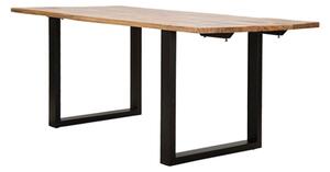 Tavolo Da Pranzo Allungabile 180-280x90x77 In Legno Gambe In Ferro Edge