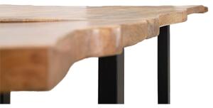 Tavolo Da Pranzo Allungabile 180-280x90x77 In Legno Gambe In Ferro Edge