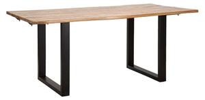 Tavolo Da Pranzo Allungabile 180-280x90x77 In Legno Gambe In Ferro Edge