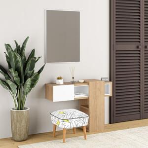 Composizione Ingresso Efes rovere e bianco con specchio
