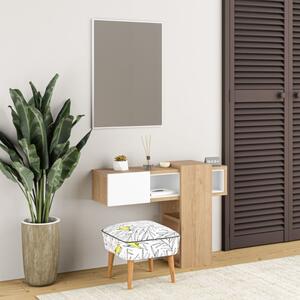 Composizione Ingresso Efes rovere e bianco con specchio
