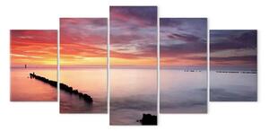 Quadro su tela Giochi di colori al mare