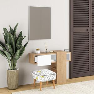 Composizione Ingresso Efes rovere e bianco con specchio