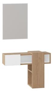 Composizione Ingresso Efes rovere e bianco con specchio