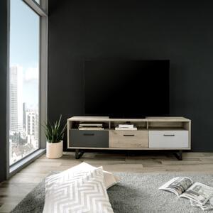 Mobile Porta TV 160 Cm Design Scandinavo Orlando Effetto Legno
