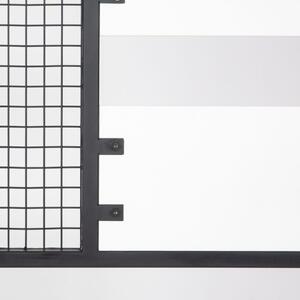 Scaffale Ingresso Industrial 78x30x182 Con Appendiabiti E Scarpiera Nomad Bianco