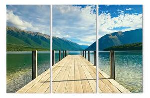 Quadro moderno Molo sul lago