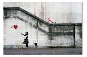 Quadro su tela C'e' sempre speranza (Banksy)