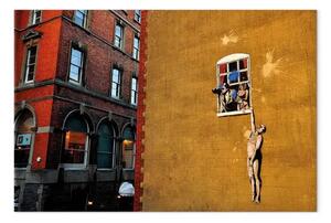 Quadro contemporaneo Amante (Banksy)