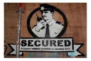 Quadro moderno Siamo al sicuro (Banksy)