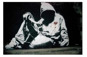 Quadro contemporaneo Assassino in incognito (Banksy)