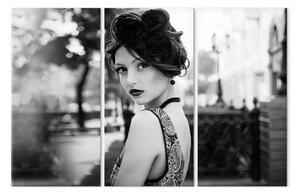 Quadro su tela Donna elegante: stile retro