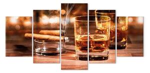 Quadro Whisky e sigaro