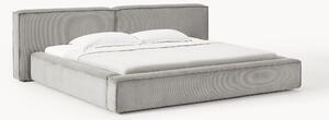 Letto imbottito in velluto a coste Lennon