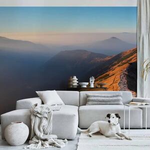 Carta da parati Sentiero nei Tatra Occidentali - paesaggio con montagne e cielo blu