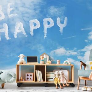 Carta da parati moderna Be happy