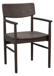 Set di sedie da pranzo marrone scuro in rovere 2 pz Maidstone - Rowico