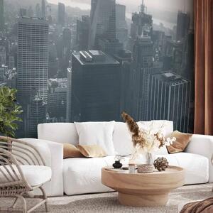 Carta da parati moderna Panorama di New York in bianco e nero