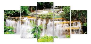 Quadro contemporaneo Cascata in mezzo al verde
