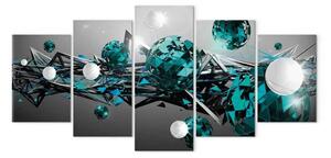 Quadro moderno Sistema solare turchese