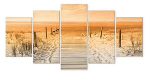 Quadro moderno Spiaggia arancione