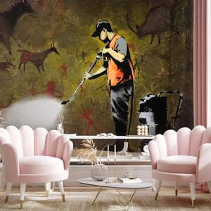 Carta da parati Pittura rupestre Banksy