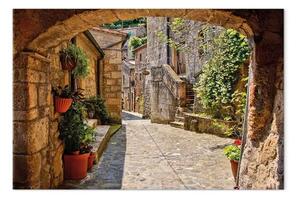 Quadro su tela Toscana - Una vecchia strada