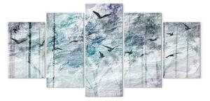 Quadro moderno Il bosco blu